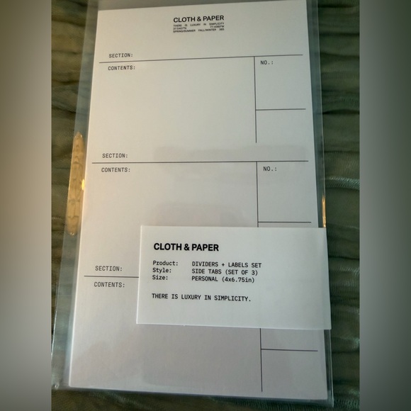 Personal Size Inserts / Dividers / Dashboard - Picture 2 of 12